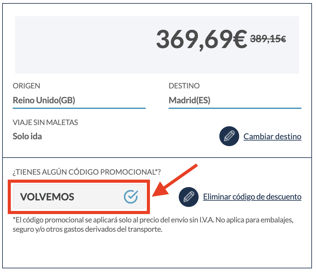 Servicio de mudanzas y envíos